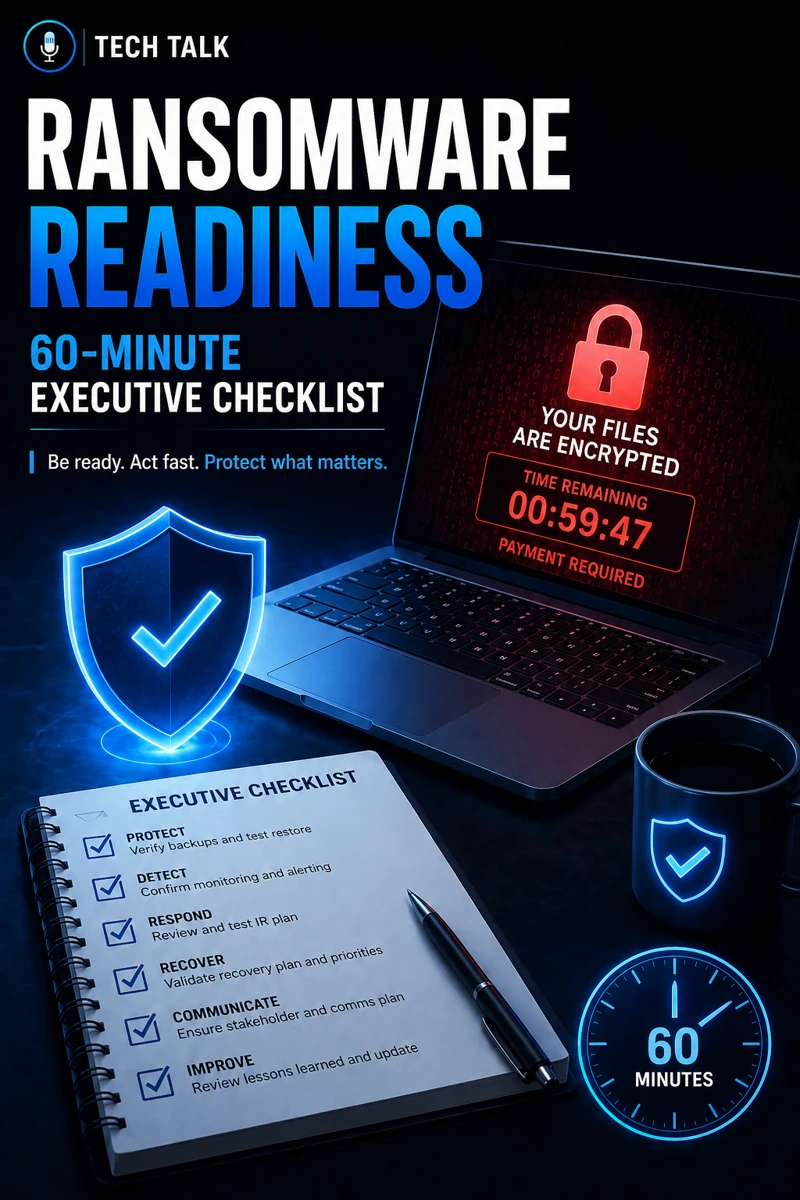 Ransomware Readiness: A 60-Minute Executive Checklist