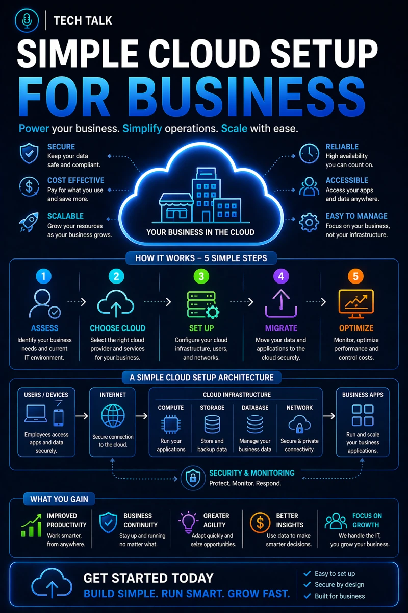 Simple Cloud Setup for Business: How to Build an Efficient and Scalable Environment