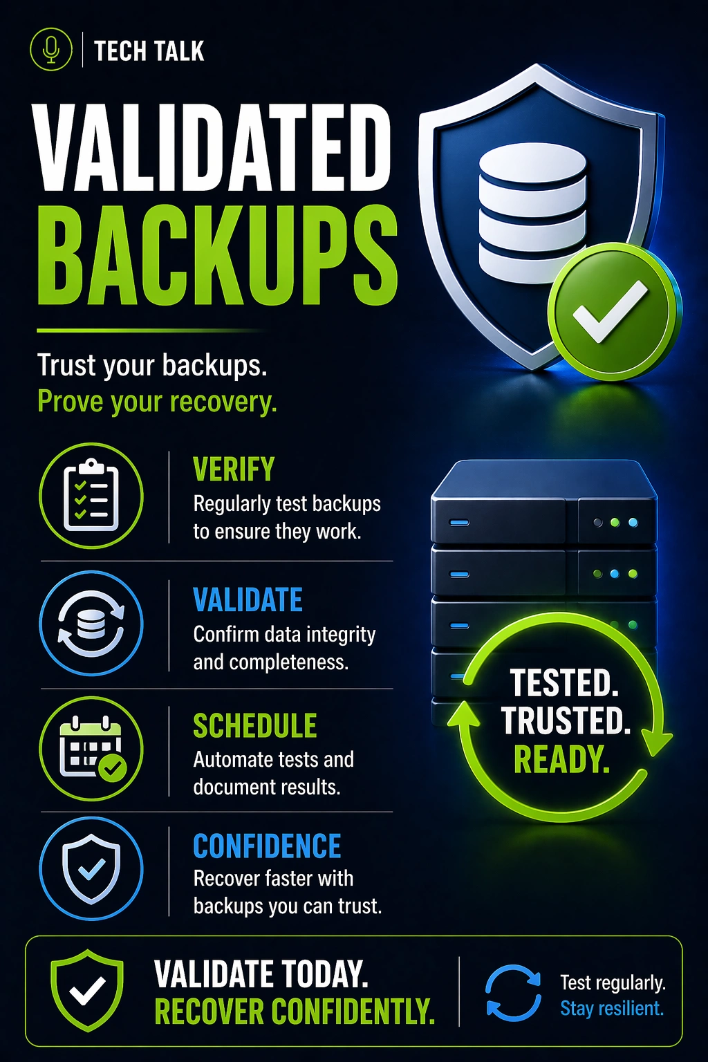 Validated Backups vs Monitoring: Why “Success” Messages Don’t Mean You’re Safe