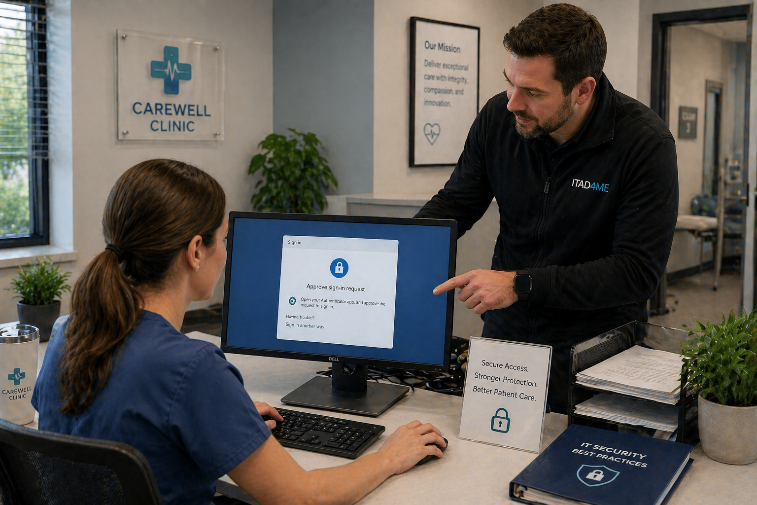 Healthcare Clinic MFA & Conditional Access Security Rollout