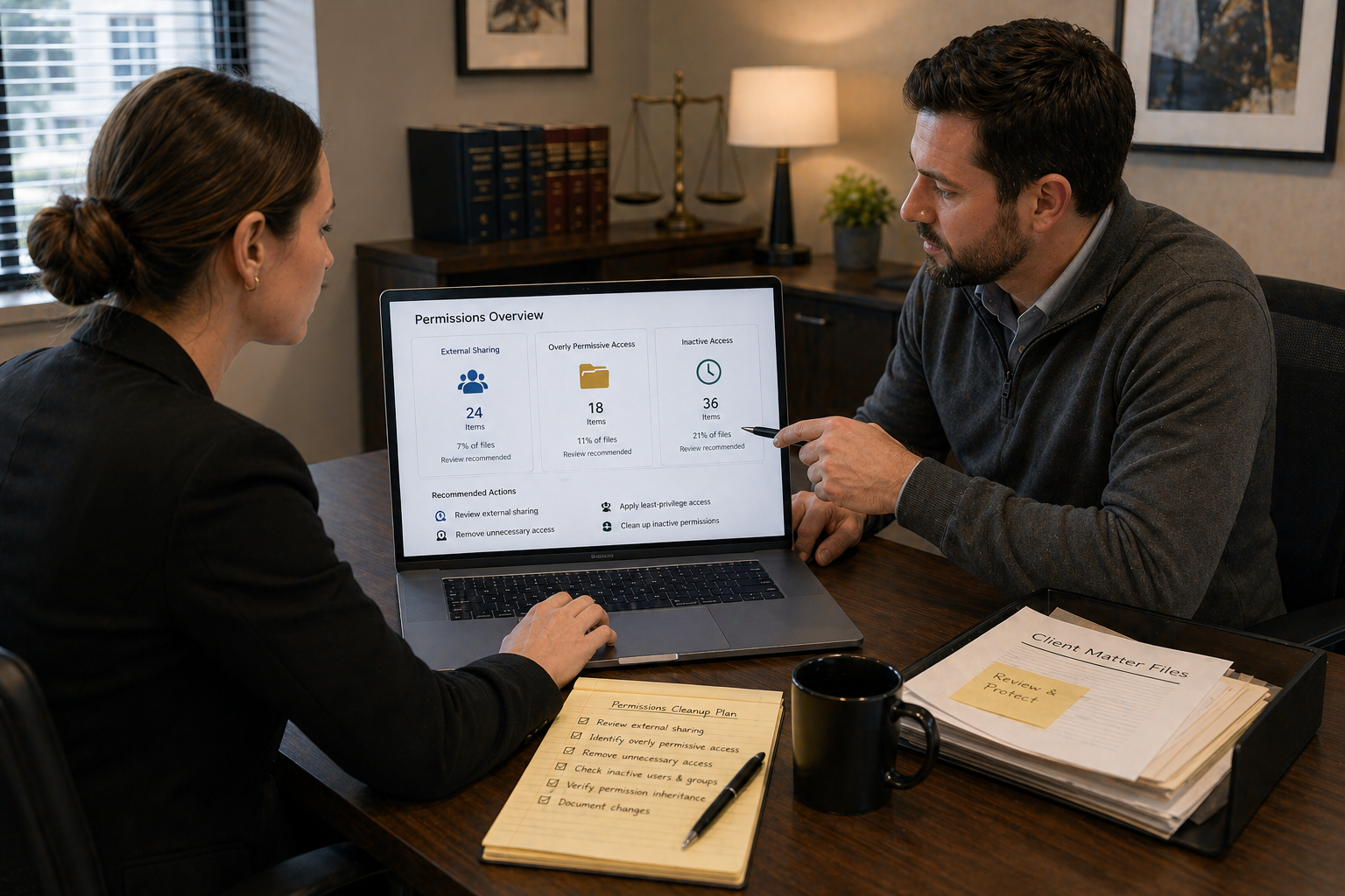 Law Office SharePoint & OneDrive Permissions Cleanup and Data Access Control