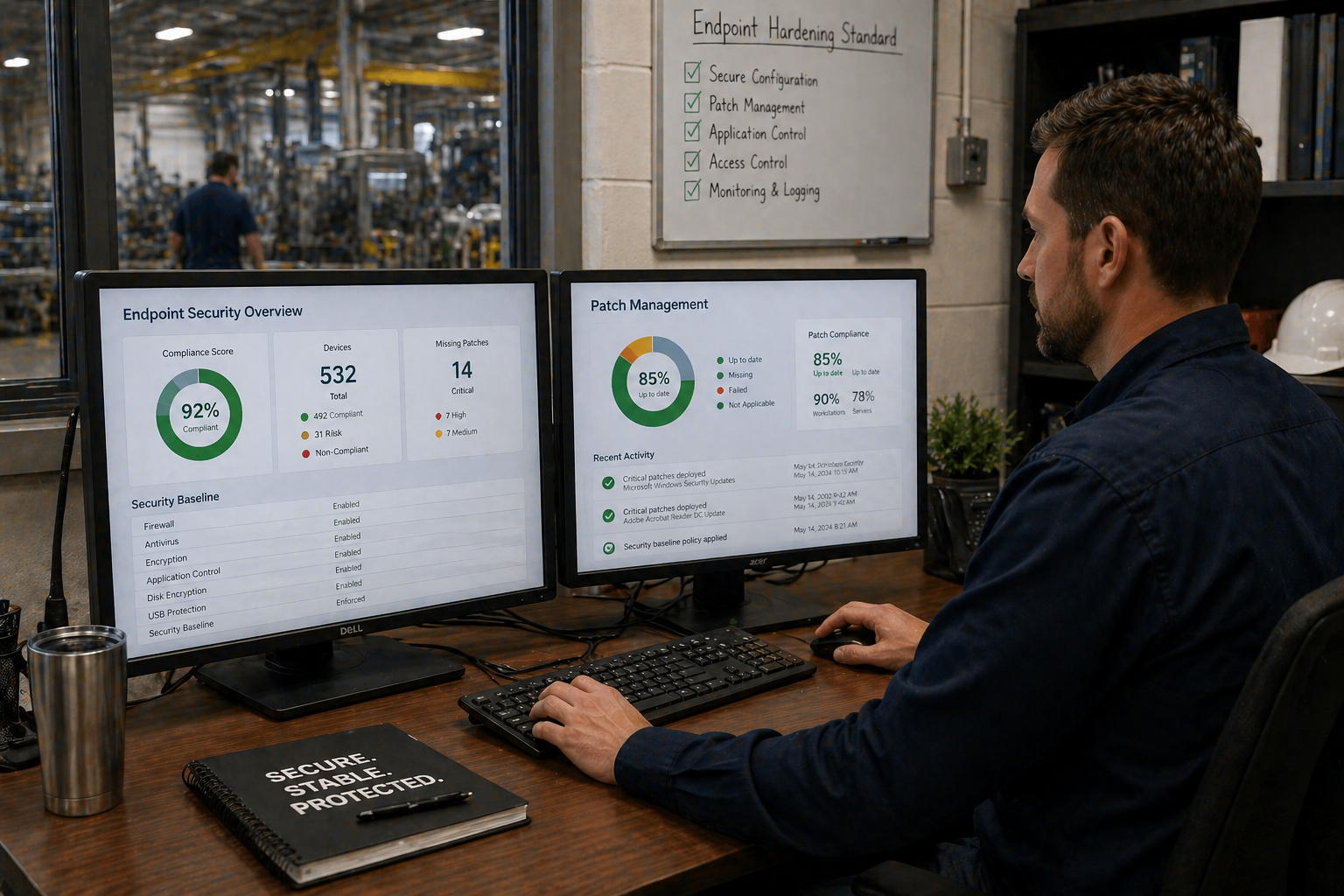 Manufacturer Endpoint Hardening & Patch Baseline Program