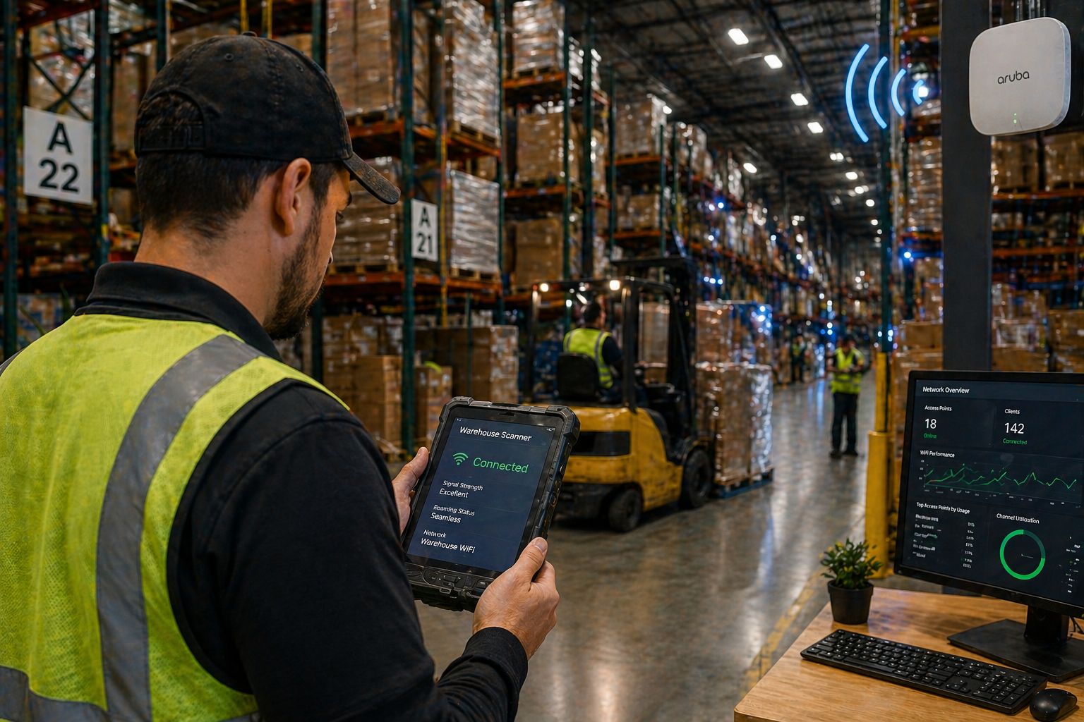 Warehouse WiFi Coverage & Roaming Stability Improvement